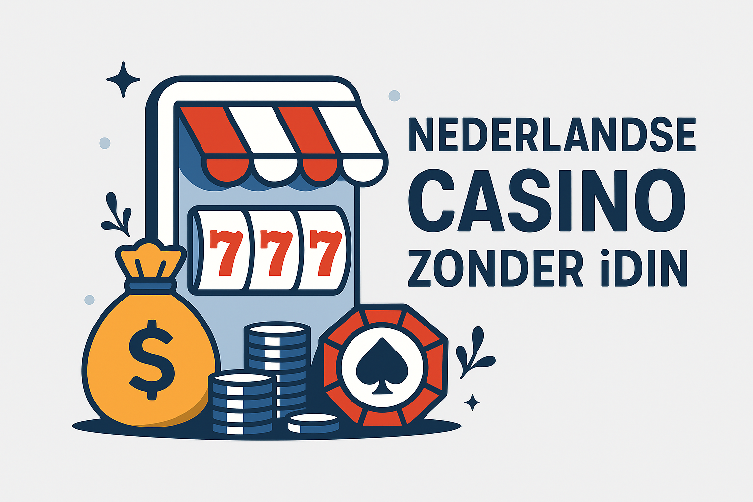 Illustratie van online casino spellen en gokkasten